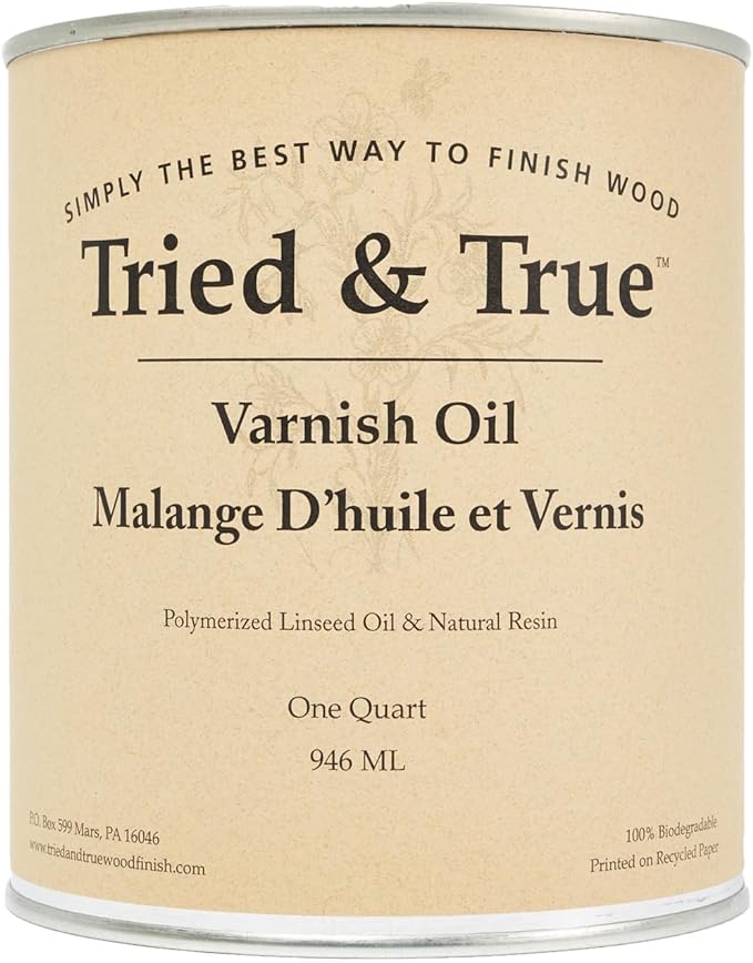 Tried & True Superior Varnish Oil Wood Finish, Quart by TriedTrue