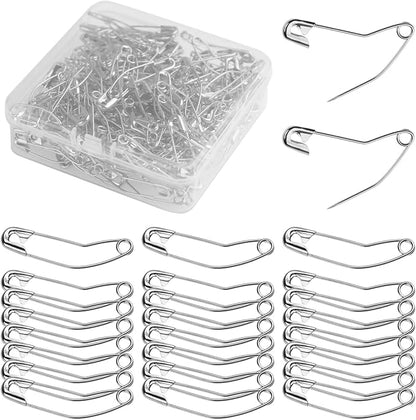 100 Pack Curved Safety Pins for Quilting Basting Pins 54mm/2inch Quilting by MASONEE