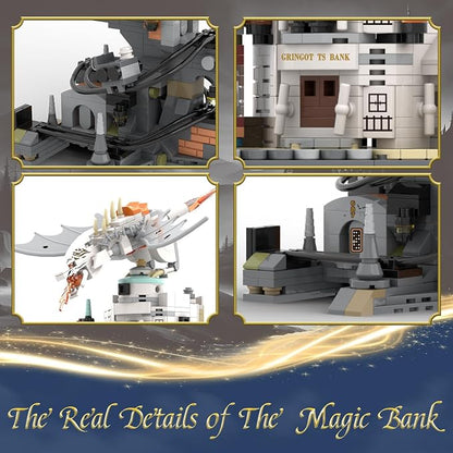 WINNER SPACE Lighting Magic Castle Wizarding Bank Building Sets, Magic Castle - Image 3