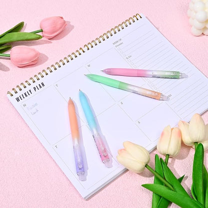 Temiary 4 Pcs Erasable Gel Pens & 10 Pcs Refills, Retractable Ink Pen - Image 7