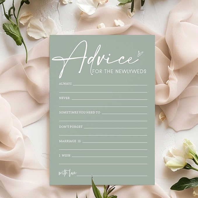 Bridal Shower Games Cards, Advice - Image 3