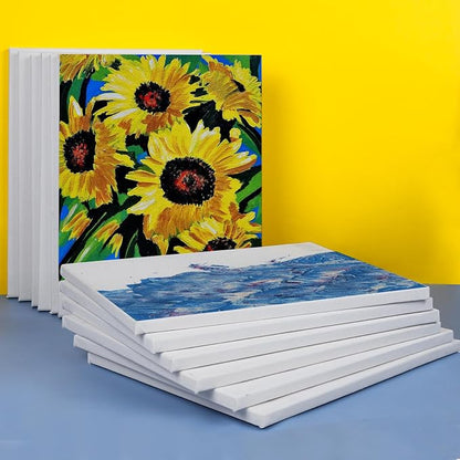 ESRICH 11x14 Canvases for Painting, 24 Pack Blank White Canvases for Painting - Image 4