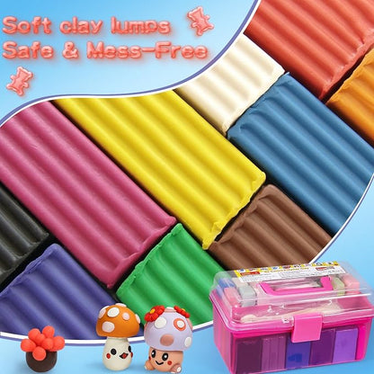 ifergoo Polymer Modeling Clay for Kids DIY Starter Kits, 62 Color Oven Baked - Image 8