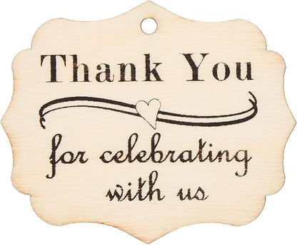 Juvale Wooden Thank You Tags - Image 3