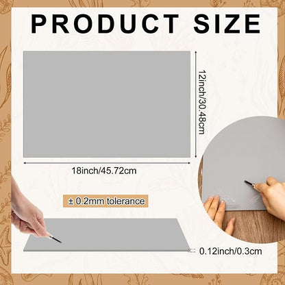 Yeaqee 2 Pcs 12 x 18 Inch Linoleum Block Rubber Carving Block Soft Linocut - Image 2