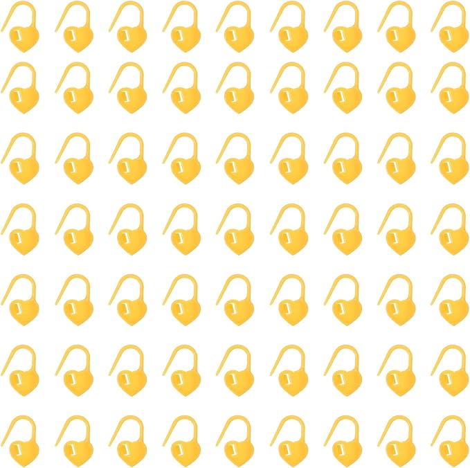 uxcell 400pcs Stitch Markers for Crocheting, Heart Shaped Crochet Marker Needle by uxcell