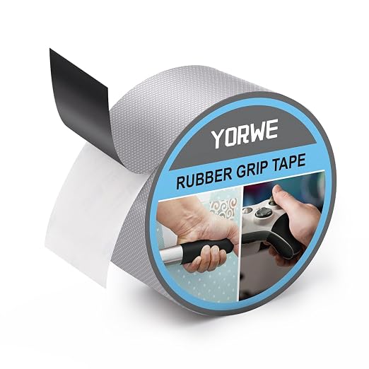 Rubber Grip Tape, Ultra-Thin Strong Adhesive Anti-Slip Waterproof Heat by Yorwe