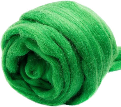 3.53oz Wool Roving Yarn, Wool Felting Supplies, Pure Wools, Chunky Yarn by Jupean