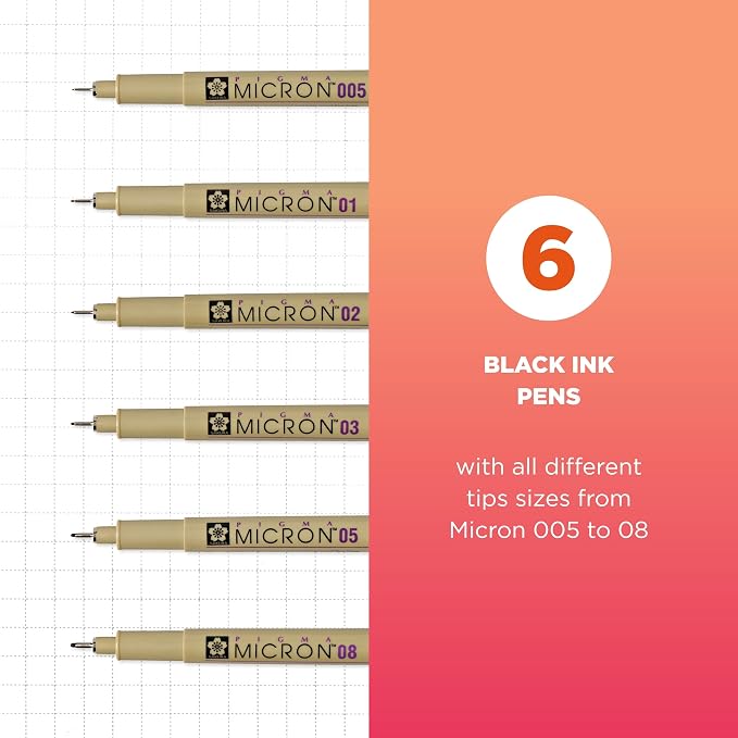 SAKURA Pigma Micron Fineliner Pens - Image 2
