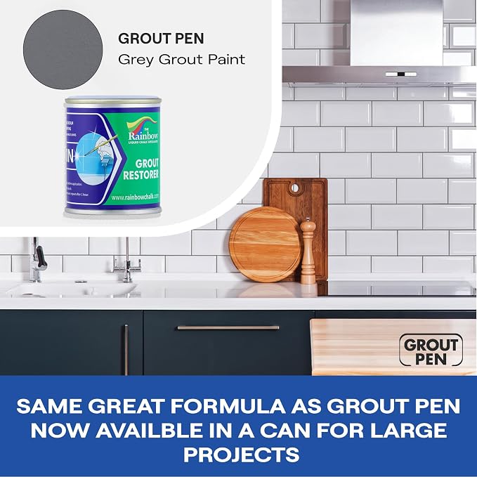 Grout Pen Grey Grout Paint: Waterproof Tile Paint Grout Refresh Restorer - Image 7