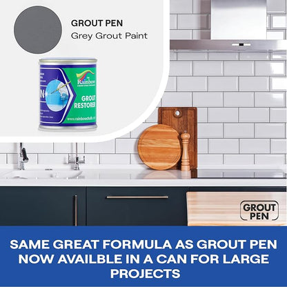 Grout Pen Grey Grout Paint: Waterproof Tile Paint Grout Refresh Restorer - Image 7