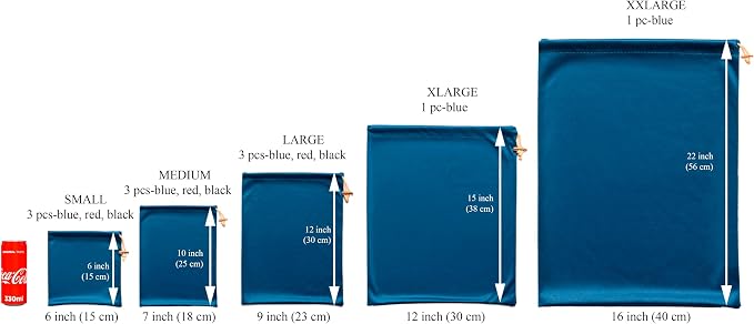 Valante Set of Adult Game Toys Microfiber Drawstring Storage Bags - Image 2