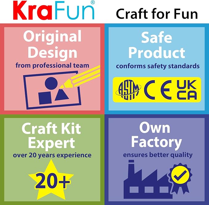KRAFUN My First Felt Kit Animal Craft Kit - Image 7