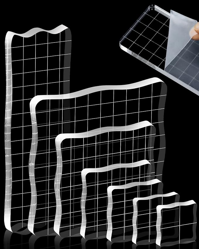 7 Pieces FIVEIZERO Acrylic Stamp Block by FIVEIZERO
