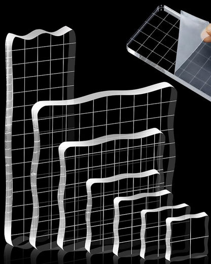 7 Pieces FIVEIZERO Acrylic Stamp Block by FIVEIZERO