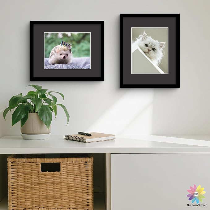Mat Board Center, 11x14 for 8x10 Black Mats - Image 8