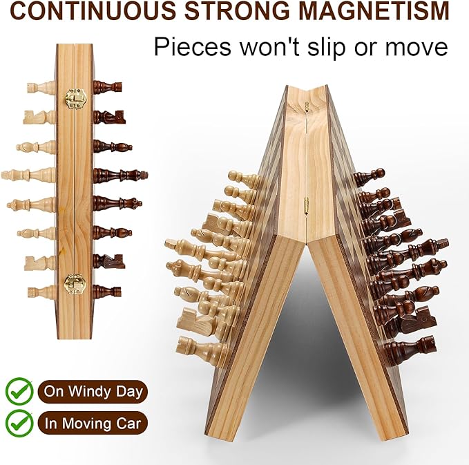 12 Inch Portable Travel Chess Set - Image 3