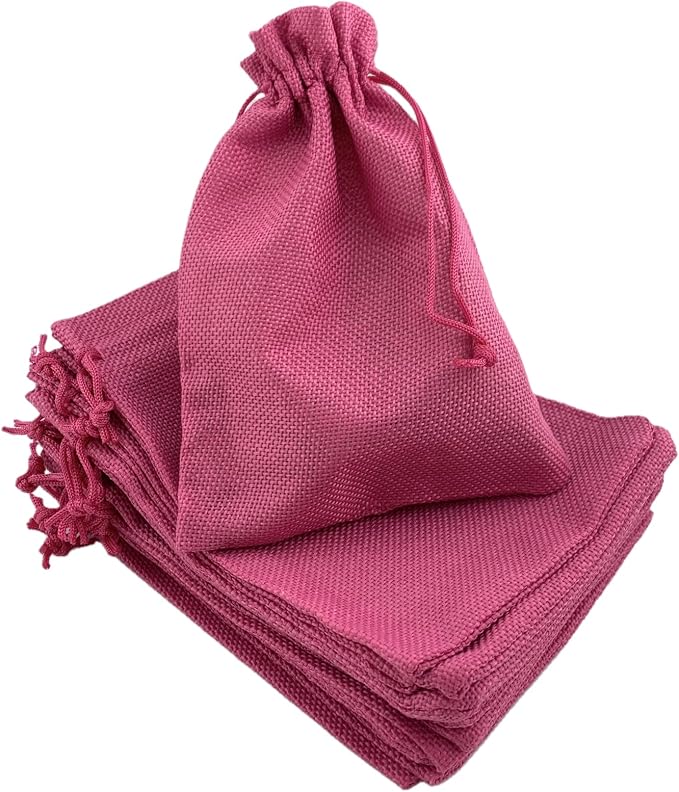 Palmhomee Pack of 25 Burlap Gift Bags by Palmhomee