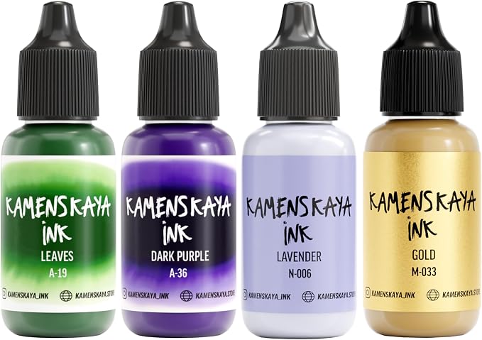 Alcohol Inks for Artists: Alcohol Ink Set #24 by Kamenskaya