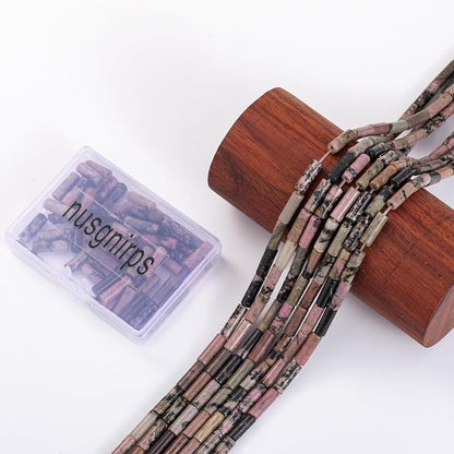 Natural Rhodochrosite Cylinder Tube Beads 4x13mm 38cm/str Loose Semi Gemstone - Image 6