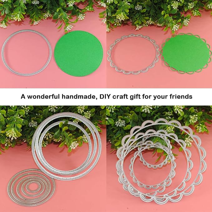 2 Packs Cutting Dies Stencil Metal Template Moulds, FineGood Embossing Tool - Image 10