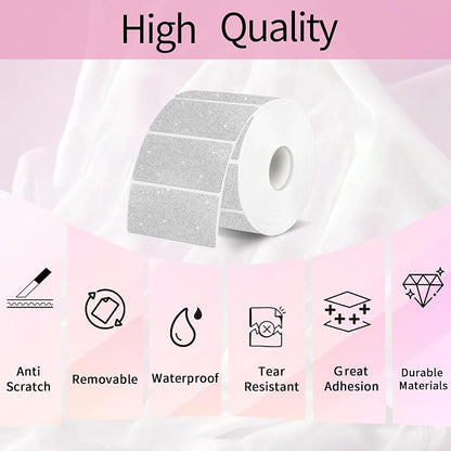 2x1 Inch Holographic Thermal Labels, Waterproof Self-Adhesive Shipping Barcode - Image 4