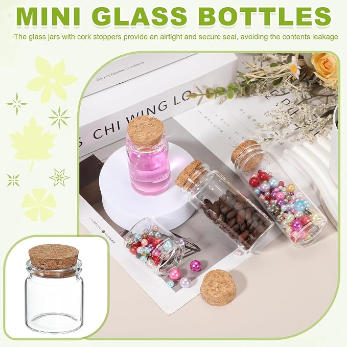 uxcell 6Pcs Mini Glass Bottles - Image 7