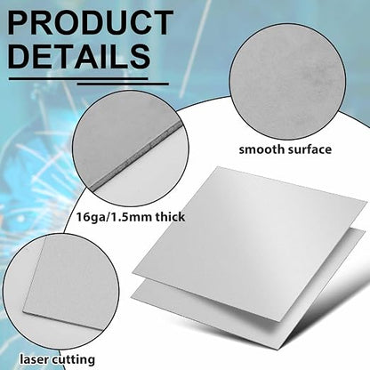 1pcs 16 Gauge 12 x 12 inch Metal Steel Sheet Steel Plate Mild Carbon Cold - Image 3