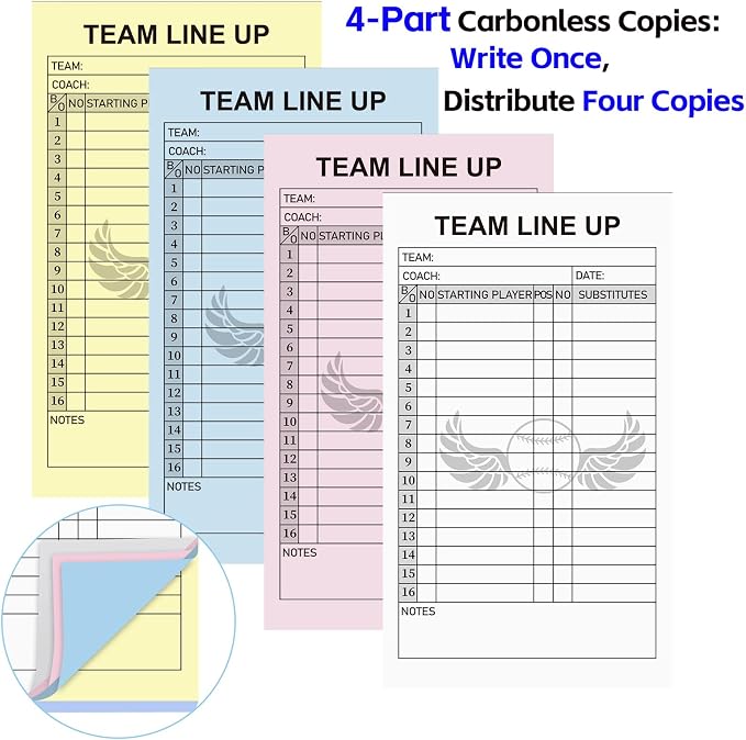 30/60/120/180 Baseball Lineup Cards - Image 5