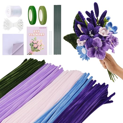 Pipe Cleaners Craft, Floral Tape, by Comealltime