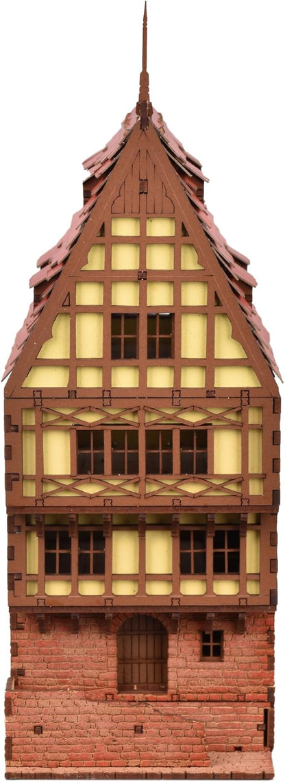 Brick Rowhouse DIY Wooden Building Kit - Image 5