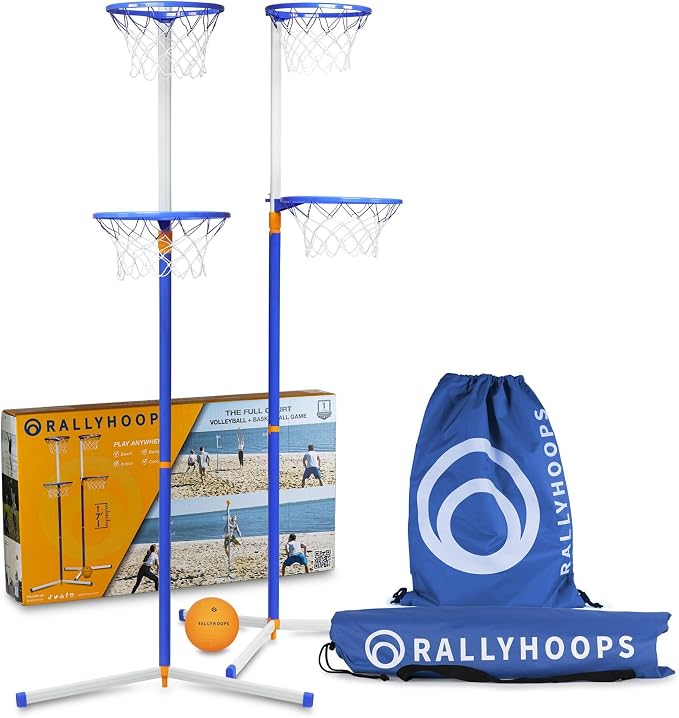 7 FT - World’s First Sports Game to Mash Volleyball & Basketball - Setup in by RallyHoops