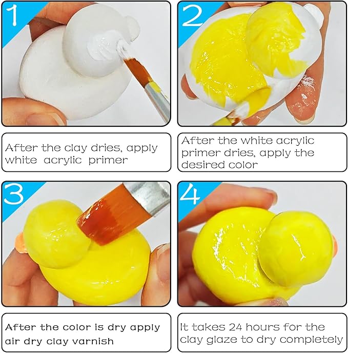 50ml Air Dry Clay Varnish，Air Dry Clay Sealant - Image 5