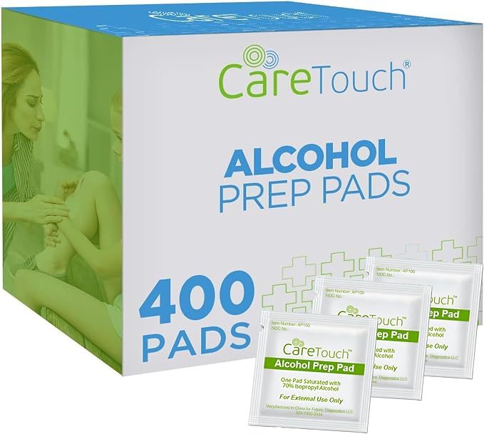 Care Touch Alcohol Wipes Individually Wrapped by CareTouch