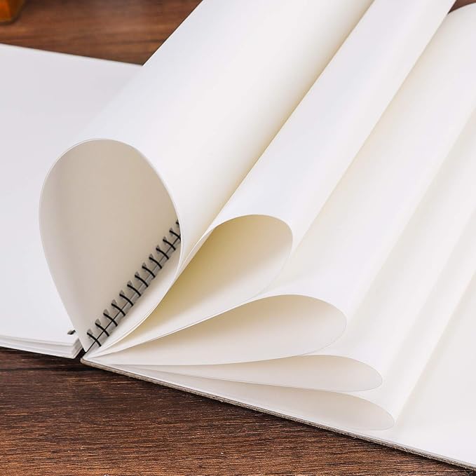 Sketch Book, 100 Pages, Spiral Bound Artist Sketch Pad, Acid Free Drawing Paper - Image 4