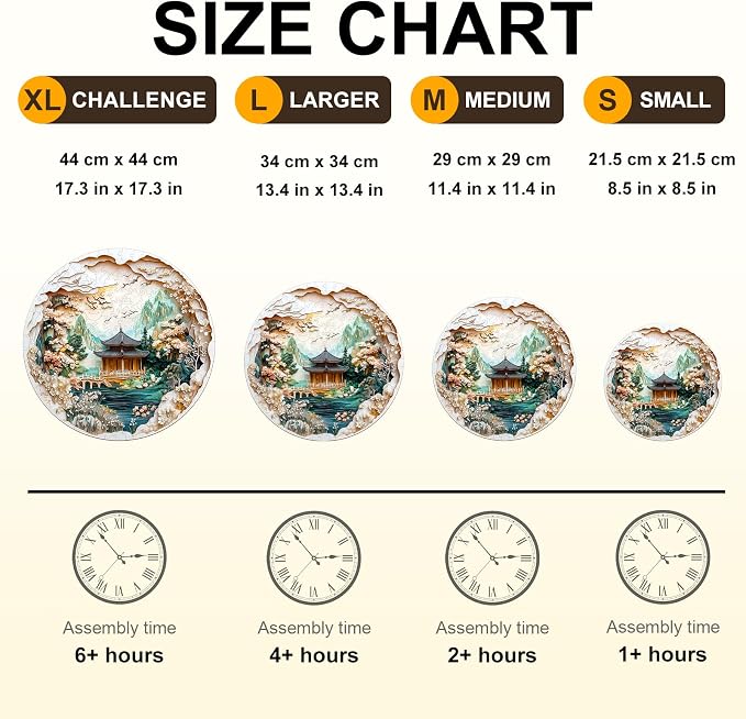 KAAYEE Wooden Puzzles for Adults, 3D Visual Effect Chinese Landscape Painting - Image 6