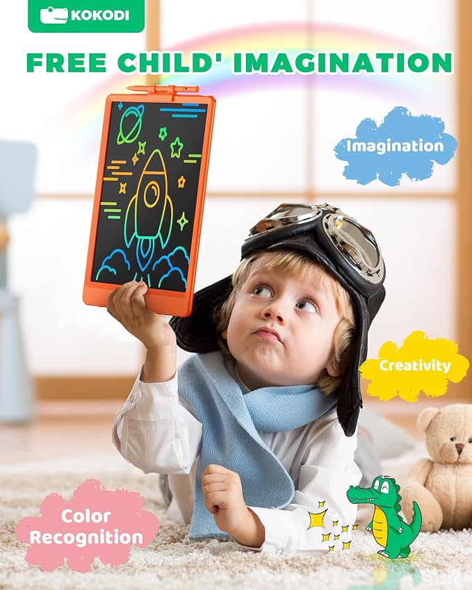 KOKODI LCD Writing Tablet, 10 Inch Colorful Doodle Board Drawing Tablet - Image 5