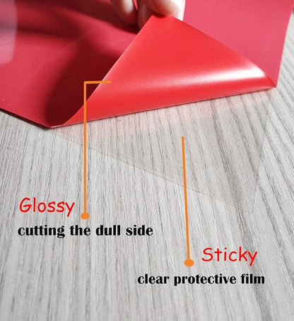 Guangyintong Red Heat Transfer Vinyl Rolls, Glossy Surface, All Cutter Machines - Image 4