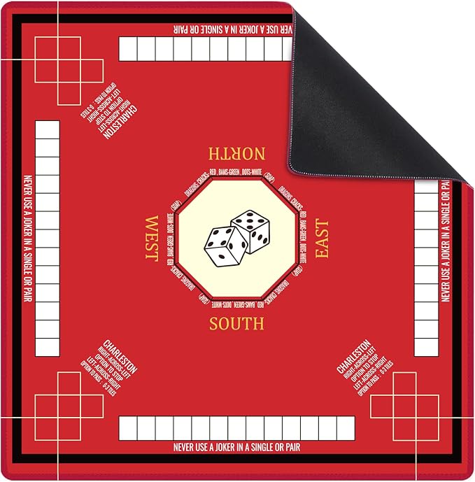 Mahjong Mat for Table 31.5''x31.5'', Mahjong Cloth Cover by Unknown