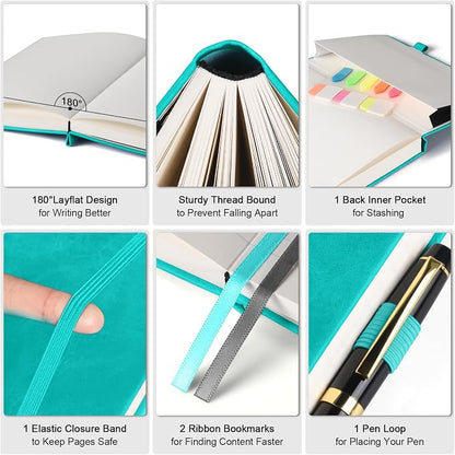 Lined Notebook Journal for Women Men, A4 College Ruled Notebook, 312 Numbered - Image 5
