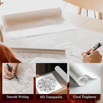 SuFly Tracing Paper Roll 18 Inch Wide x 30 Yards - Image 4