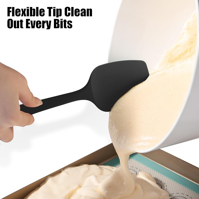 Heat Resistant Silicone Spoon Spatula, Doosu 600°F High Temp Flexible Cooking - Image 6