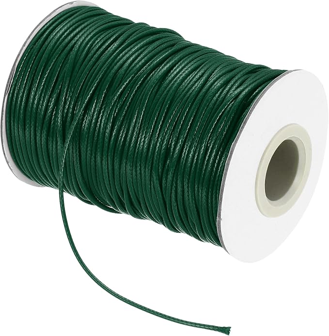 MECCANIXITY Waxed Cord 1.5mm Waxed Thread 87 Yard Wax String Leather Cord by MECCANIXITY
