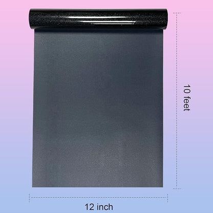 Glitter HTV Heat Transfer Vinyl Rolls- 12" x 10ft. Glitter Iron on Vinyl - Image 2