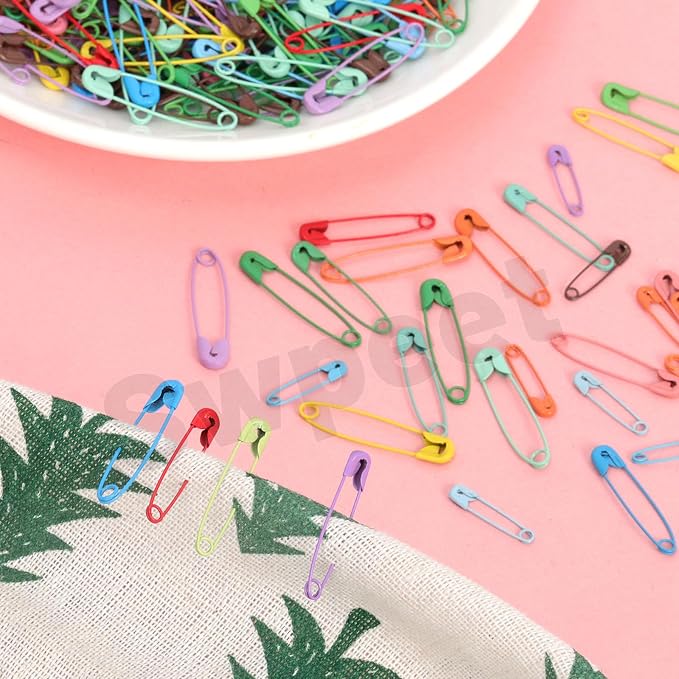 Swpeet 440Pcs 19mm/0.75 Inch Colorful Safety Pins Assortment Kit, Rust - Image 6