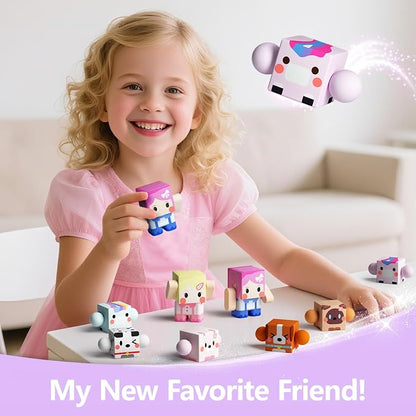 GobiDex 8PCS Magnetic Figures Playset Rotatable Animal & Character Toys - Image 8