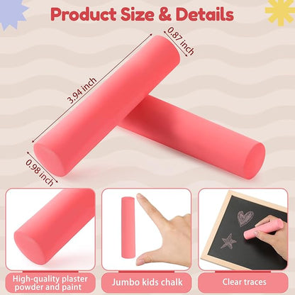 Fulmoon 40 Pcs Jumbo Sidewalk Chalk - Image 2