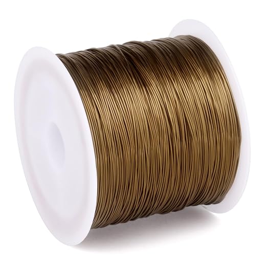 262FT Jewelry Wire 24 Gauge Tarnish-Resistant Copper Beading Wires Roll Bulk by Cadikez