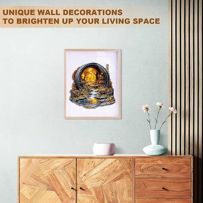 Wooden Puzzles for Adults, Barrel of Autumn Puzzles, Wood Adult Puzzle - Image 5