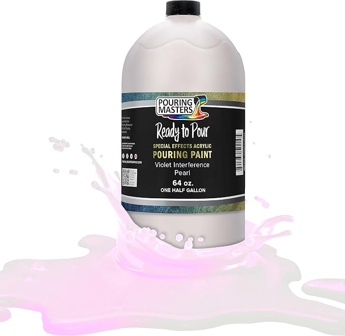 Pouring Masters Violet Interference Pearl Special Effects Acrylic Pouring Paint by USArtSupply